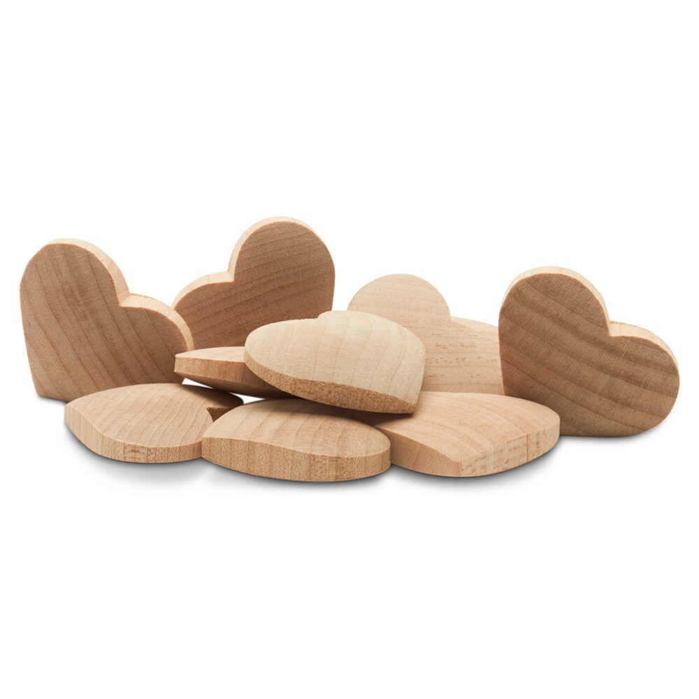 Small Wooden Hearts 1-1/2&#x22;, 1/8&#x22; Thick, for Crafts/Wedding Decor | Woodpeckers