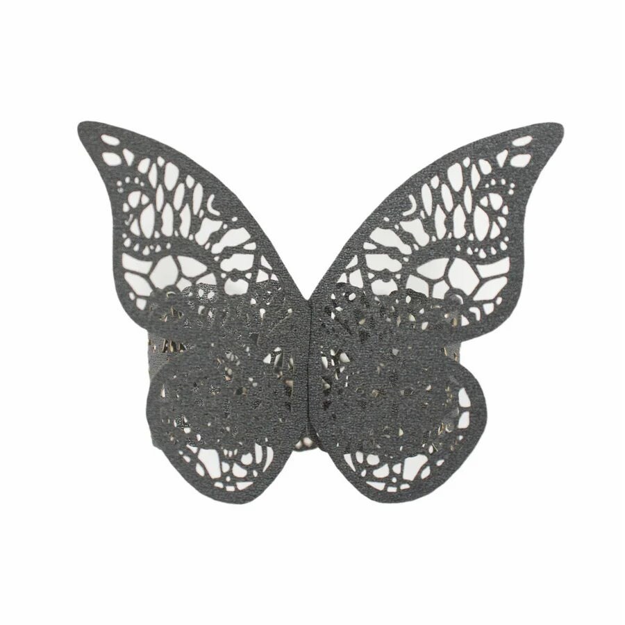 12 Laser Cut Butterfly Napkin Rings