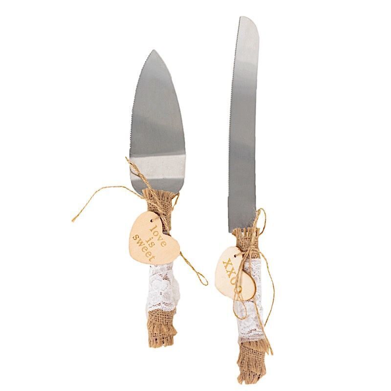 Natural Silver Stainless Steel Cake Serving Set