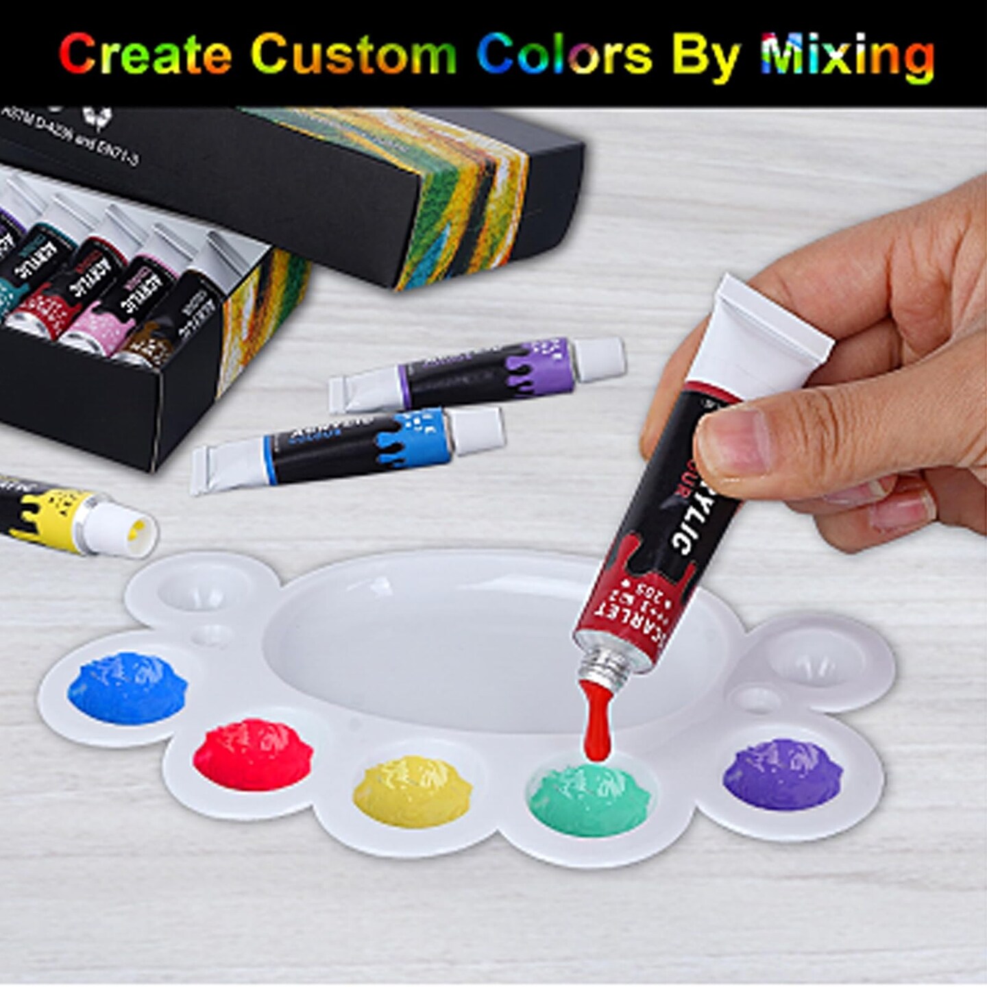 Colorful Acrylic Leather Paint for Shoe Painting- 12 Colors Leather Paint for Bag &#x26; Wallet Decor, Leather Jacket Care, Crafts DIY &#x26; Customizing Leather Projects