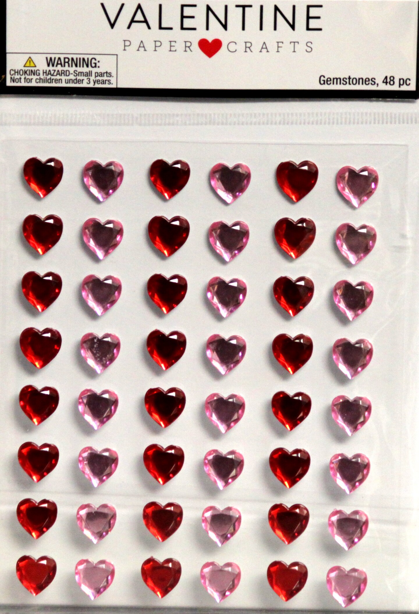 Paper Crafts Valentine Heart Gemstones Dimensional Stickers