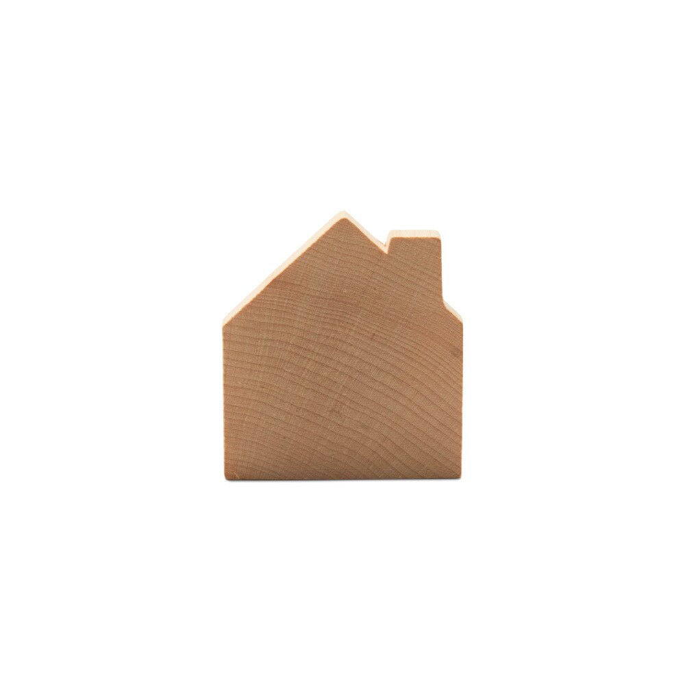 Small House Wood Shape 2-1/4 inch, Embellishments for Crafts | Woodpeckers