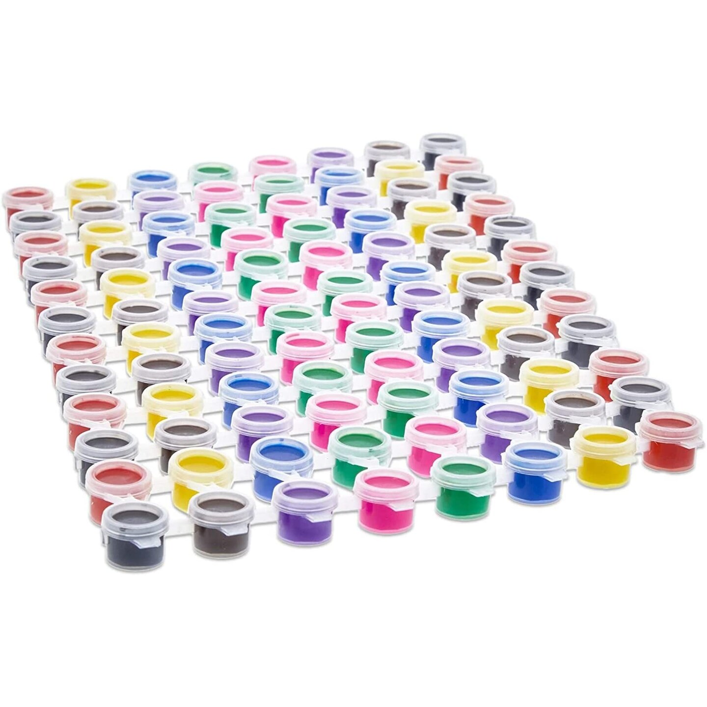 Bright Creations Acrylic Paint Pots for Kids, Classroom, Art and Crafts, 8 Colors (96 Pack)