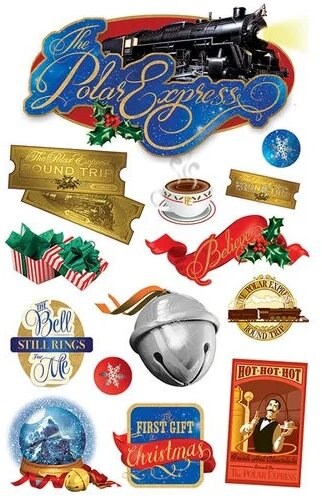 Paper House The Polar Express Dimensional Stickers