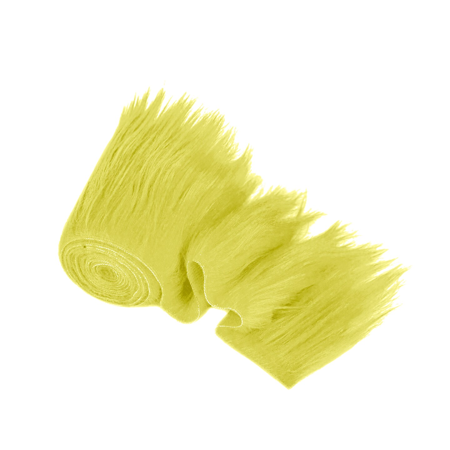 Faux Fur Fabric by FabricLA - 6 Inch x 60 Inch Precut Banana Fur Trim Rolls | Ideal for Crafts &#x26; Decor