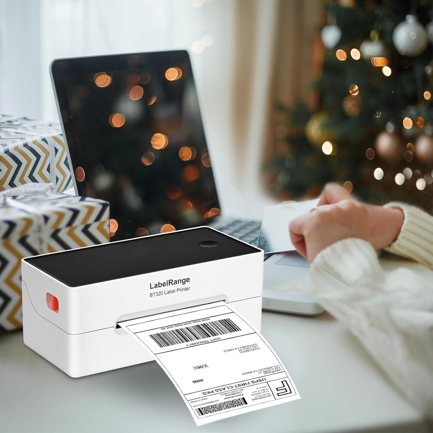 LabelRange&#xAE; - Ecommerce Label Printer | BT320 - Bluetooth, Thermal 4x6&#x22; Ultimate Solution for High-Speed Label Printing