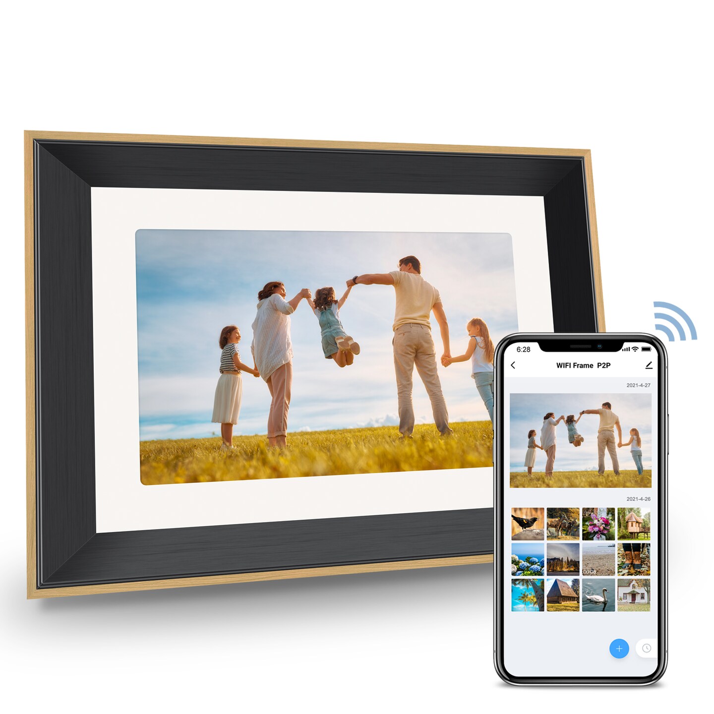 10.1&#x22; Wi-Fi Digital Photo Frame with Photos/Videos sharing