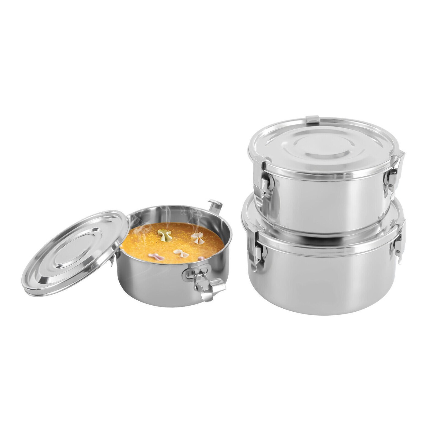 Kitcheniva Steel Food Storage Containers Leak-Proof Smell-Proof