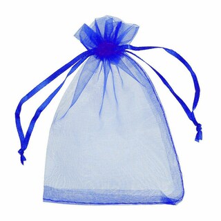 100 Sacchetti Regalo In Organza 10x15 Cm – Bustine Portagioielli Con Cordino Per Bomboniere, Matrimoni, Natale E Feste