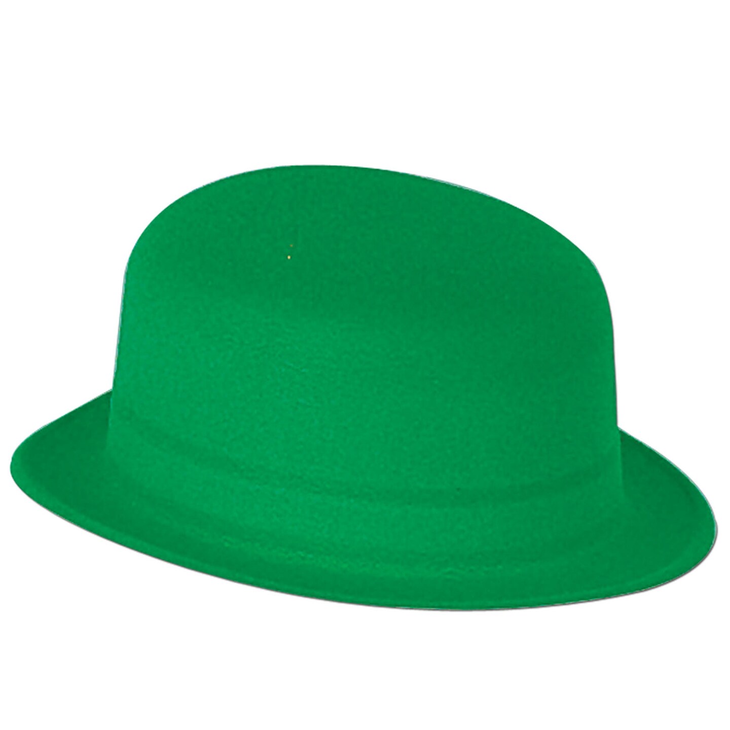 St. Patricks Theme - Green Velour Derby - Pack of 24