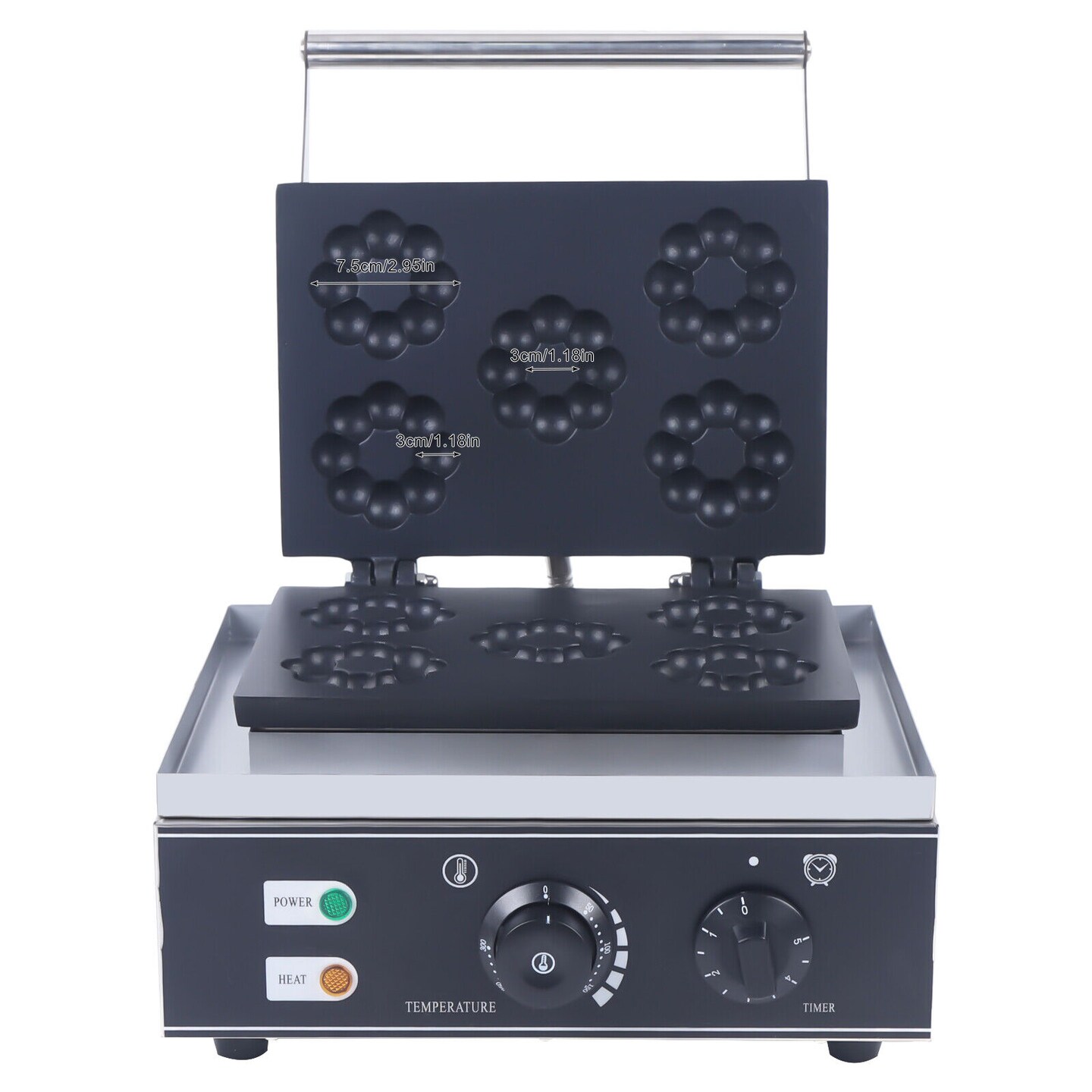 Kitcheniva Electric Donut Maker Machine 5 Hole Non-stick