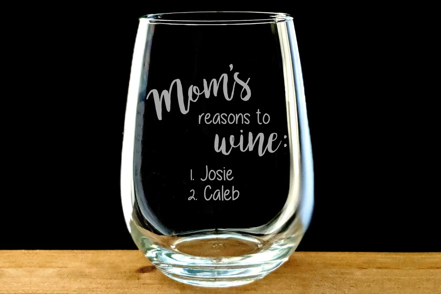 Mom wine glass, Reasons to Wine Glass, Mother's Day Wine glass, Stemless  Wine | MakerPlace by Michaels