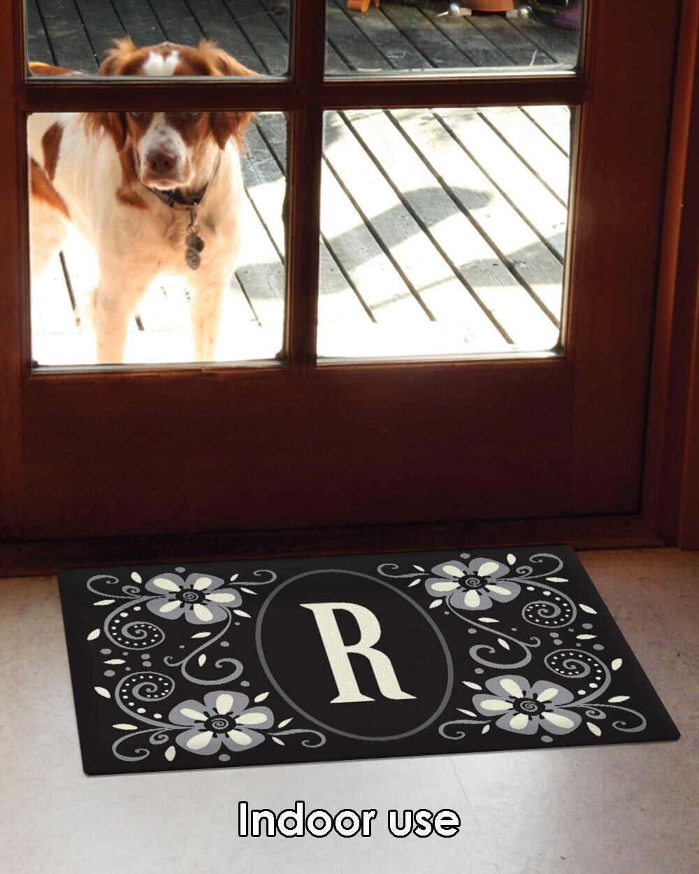 Classic Monogram - R Door Mat (18 x 30&#x22;)