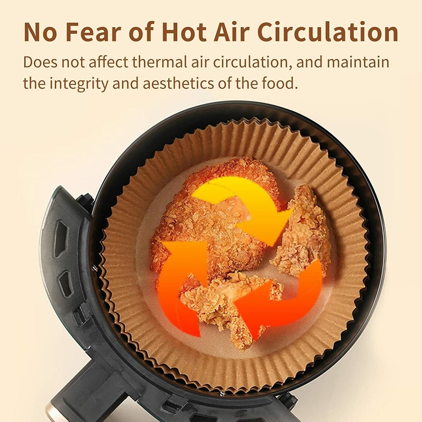 Disposable Paper Liners for Air Fryers, Baking, Roasting, Microwave