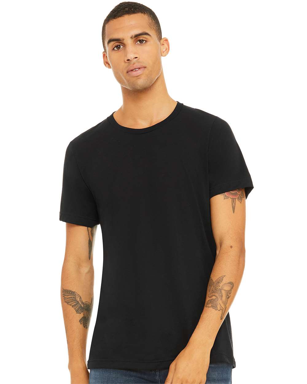 BELLA + CANVAS® Triblend Crewneck Short Sleeve T-Shirt for Summer Wear & Custom Print Everyday Tee