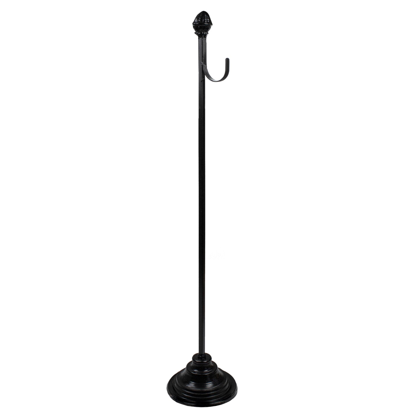 Northlight 30&#x22; Black Metal Christmas Wreath Hanger Stand