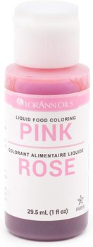 LorAnn Pink Liquid Food Color, 1 ounce bottle