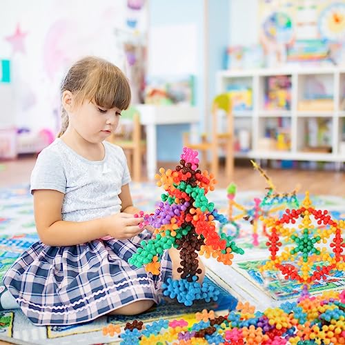 200 Pieces Building Blocks Kids STEM Toys Educational Discs Sets Interlocking Solid Plastic for Preschool Boys and Girls Aged 3+, Safe Material Creativity