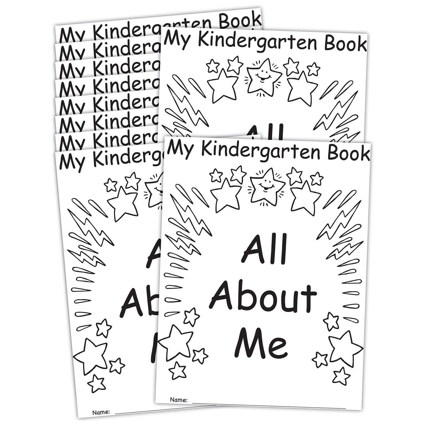 My Own Books&#x2122;: My Kindergarten Book All About Me, 10-Pack