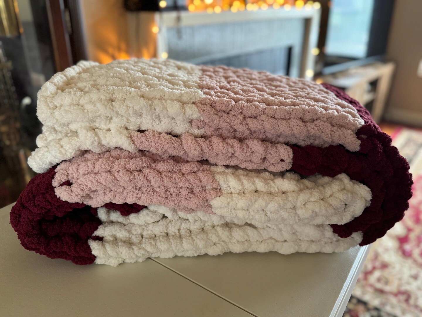 Chenille Yarn, Chunky Chenille Yarn, Hand Knitting Yarn, Blanket Yarn 