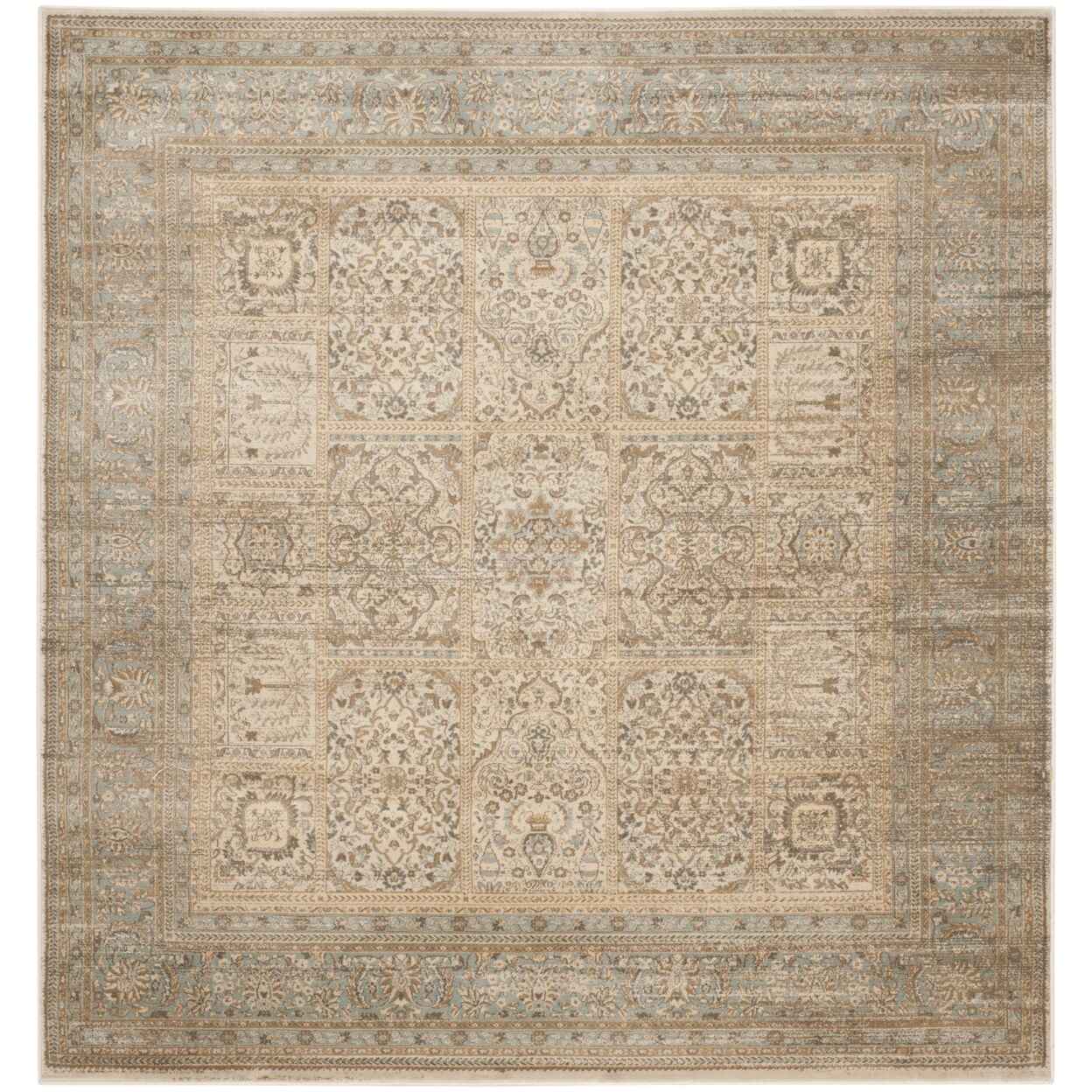 Safavieh Vintage Vtg570A Ivory / Light Blue Rug Transitional Modern Carpet