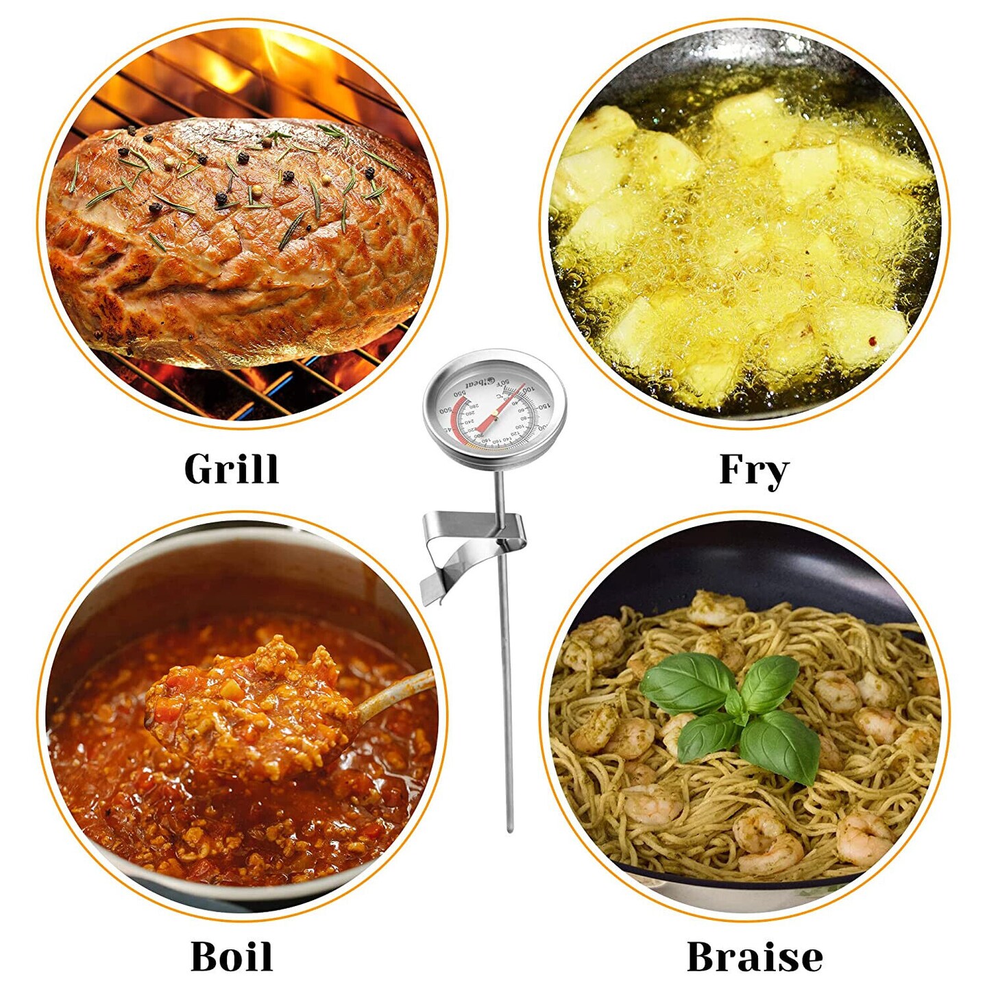 12 Inches Deep Fryer Thermometer