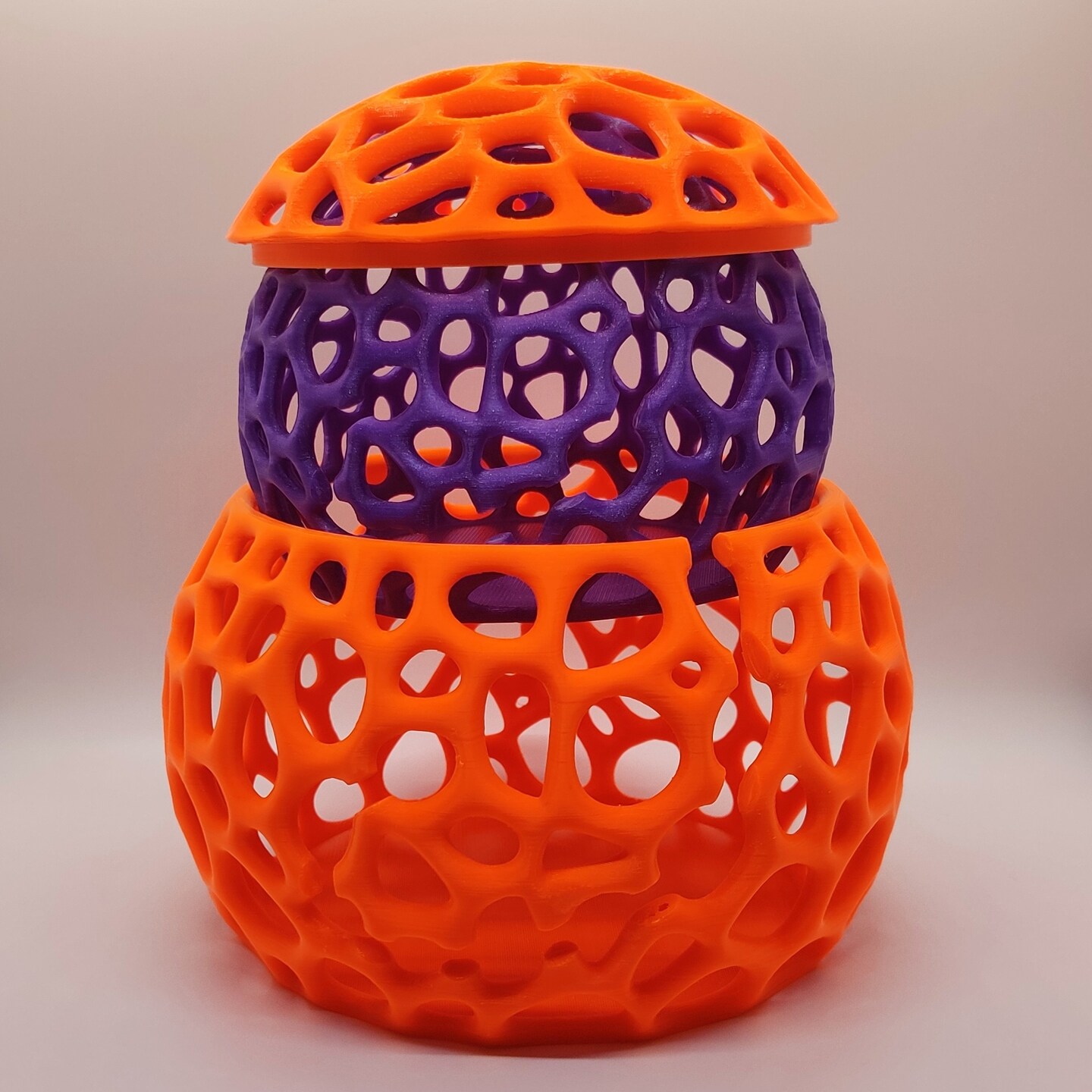 8 Voronoi Yarn Bowl (with or without lid) - Multiple colors available