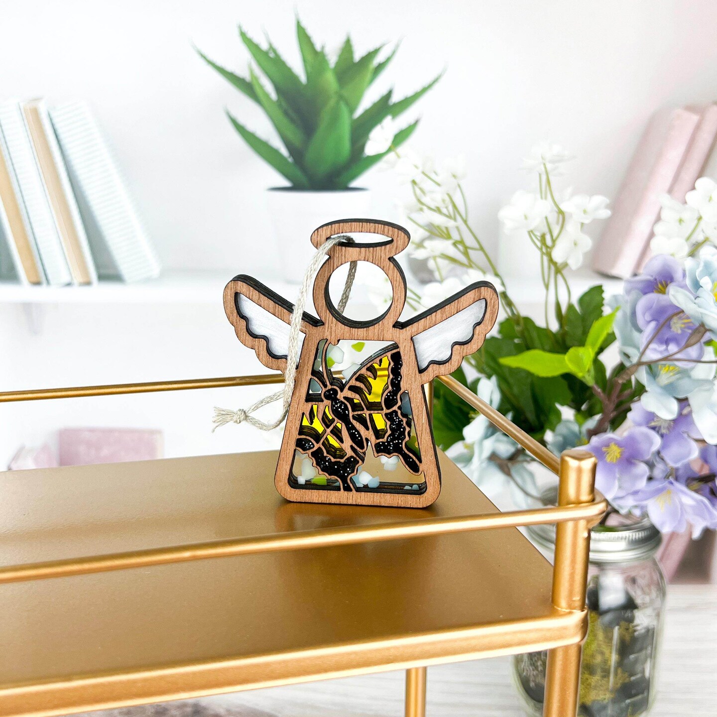 3.5&#x22; Swallowtail Butterfly Ornament - Handcrafted in Texas - Mother&#x27;s Angels&#xAE; Figurine - Mother&#x27;s Day Gifts