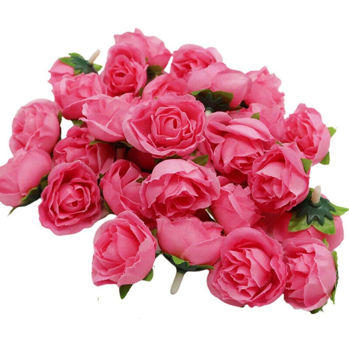 Artificial Rose Flower Heads For Valentine's Decor 50 Pcs 