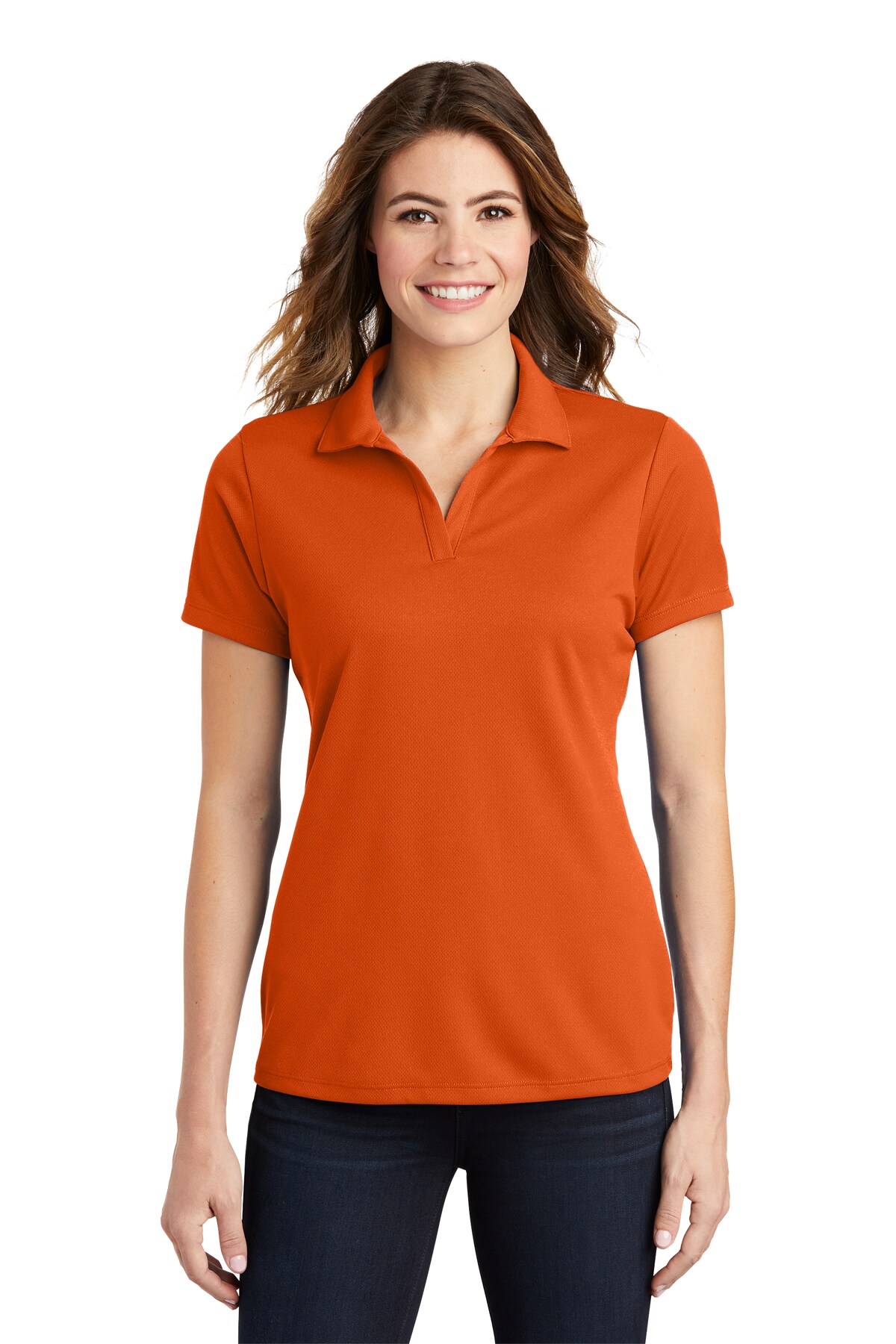 Sport-Tek&#xAE; Women&#x27;s Posi Charge Racer Collared Short Sleeve Mesh Polo