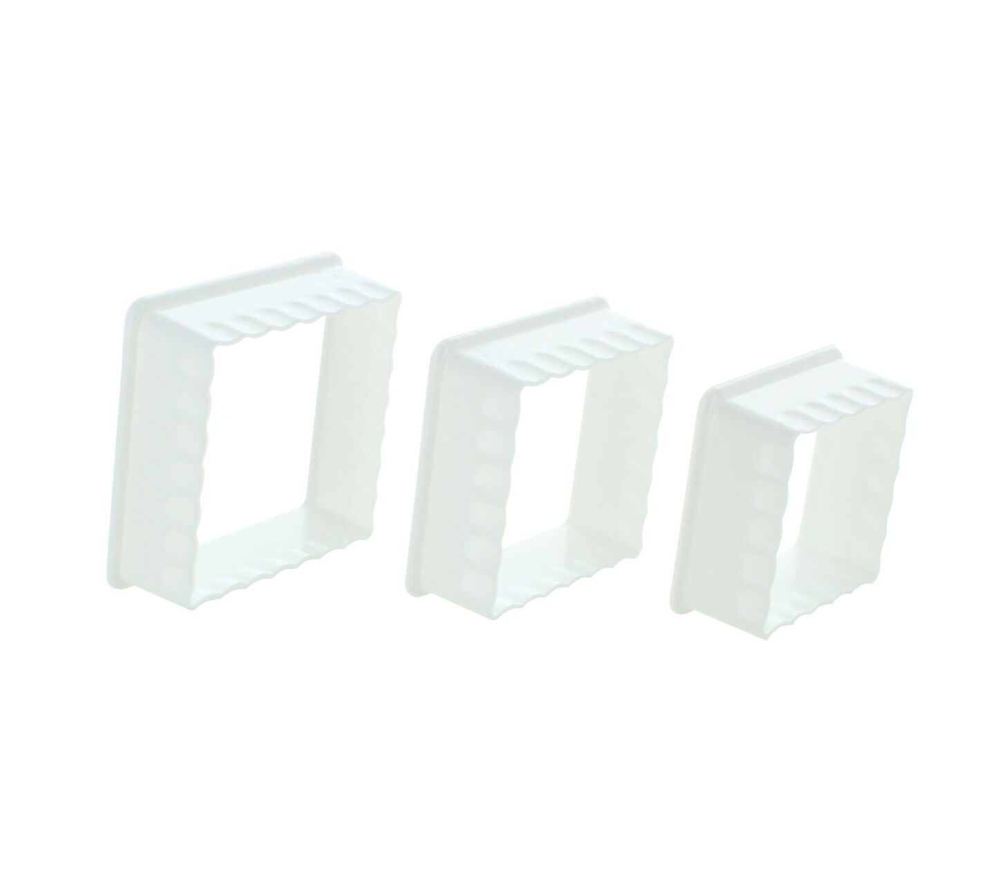 Circle and Square Plastic Cookie Cutters 6 pcs