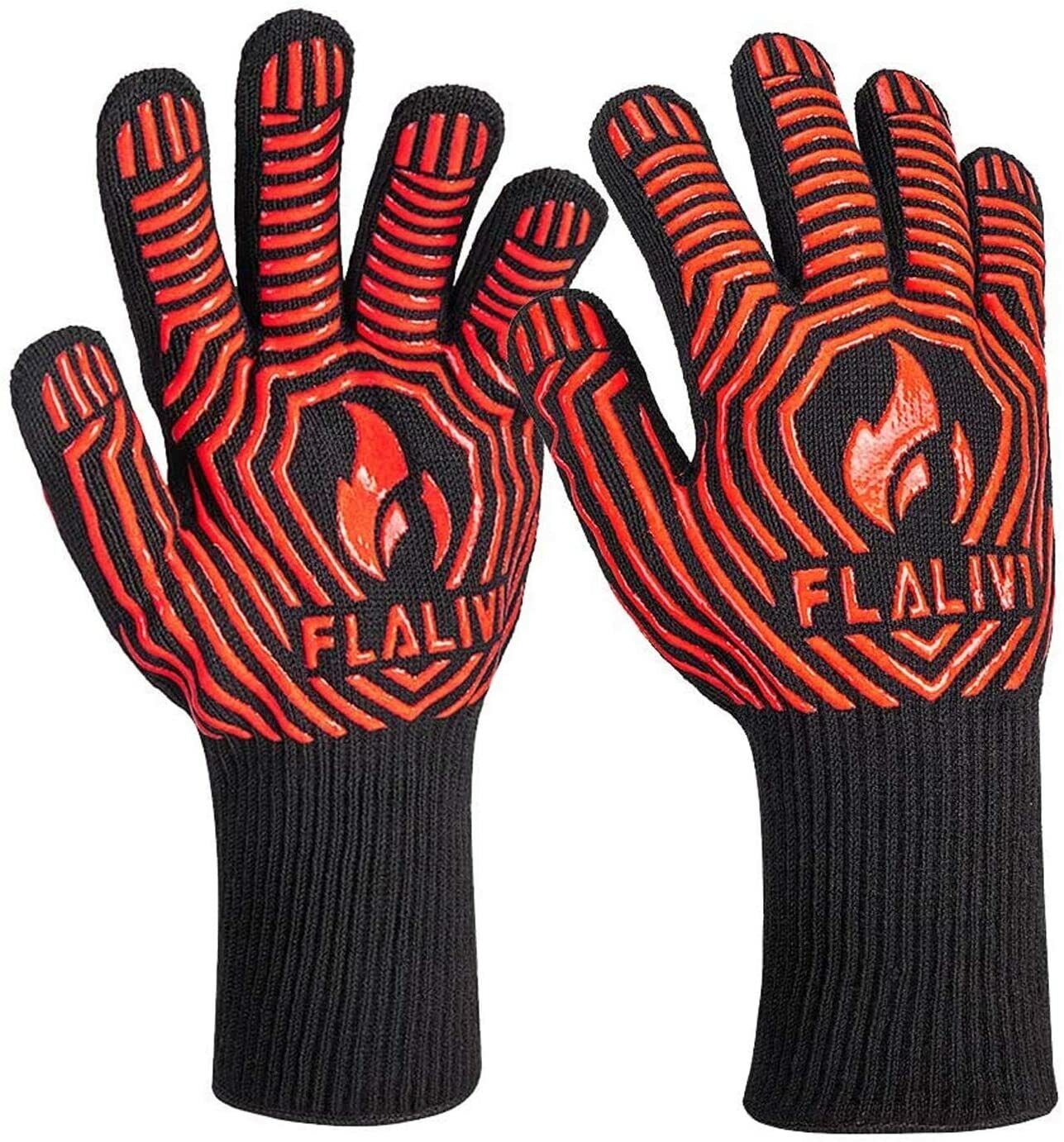 Silicone Pinch Oven Mitts and Pot Holder Set Baking Gloves for Cooking