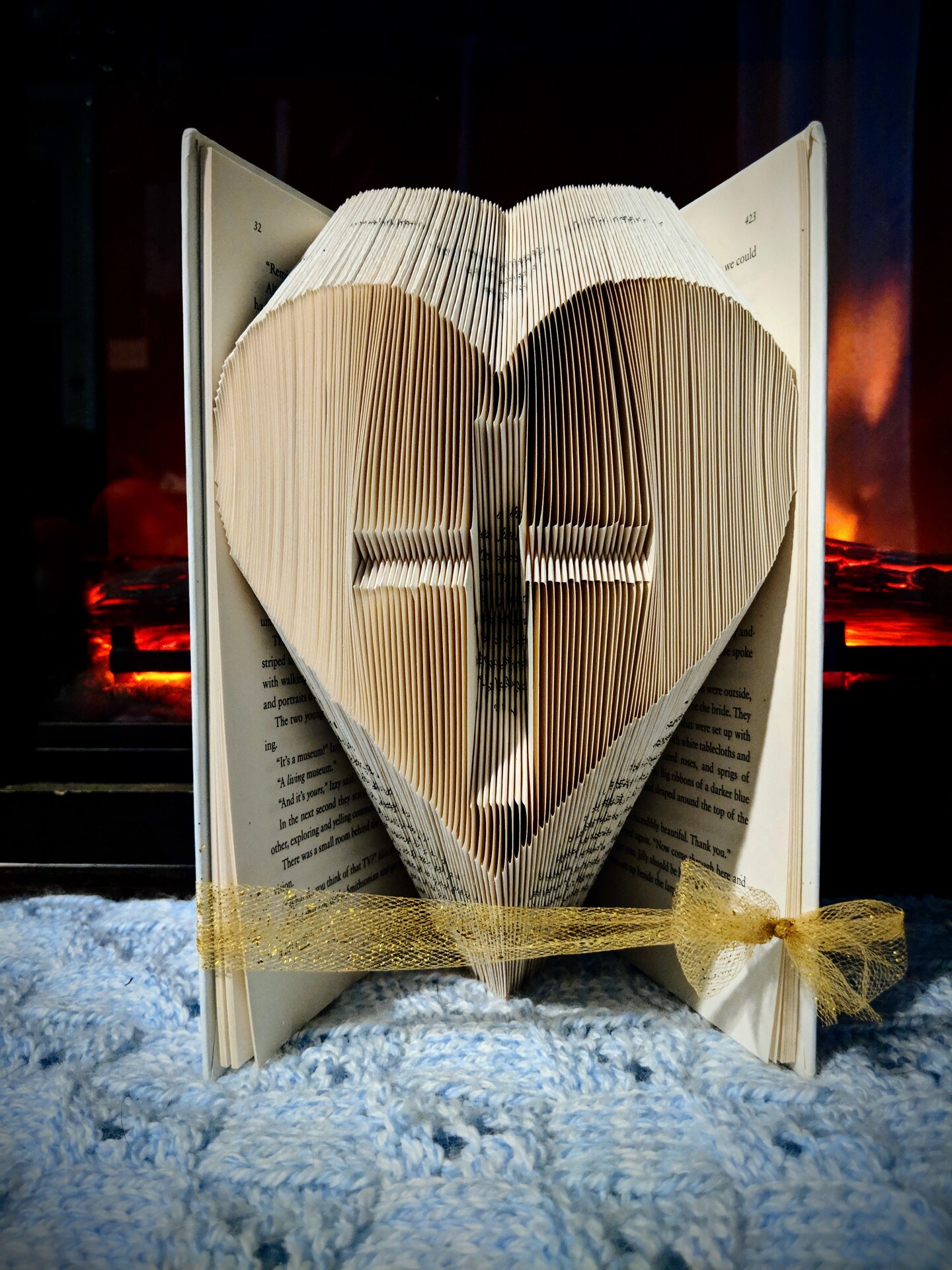 Cross Inside Heart deals Book Art