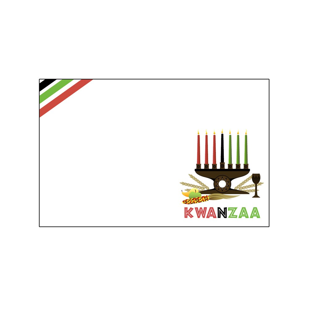 StoreSMART - Placecard Nametag Holders - Kwanzaa Pack - 20 Pack - Black and Red