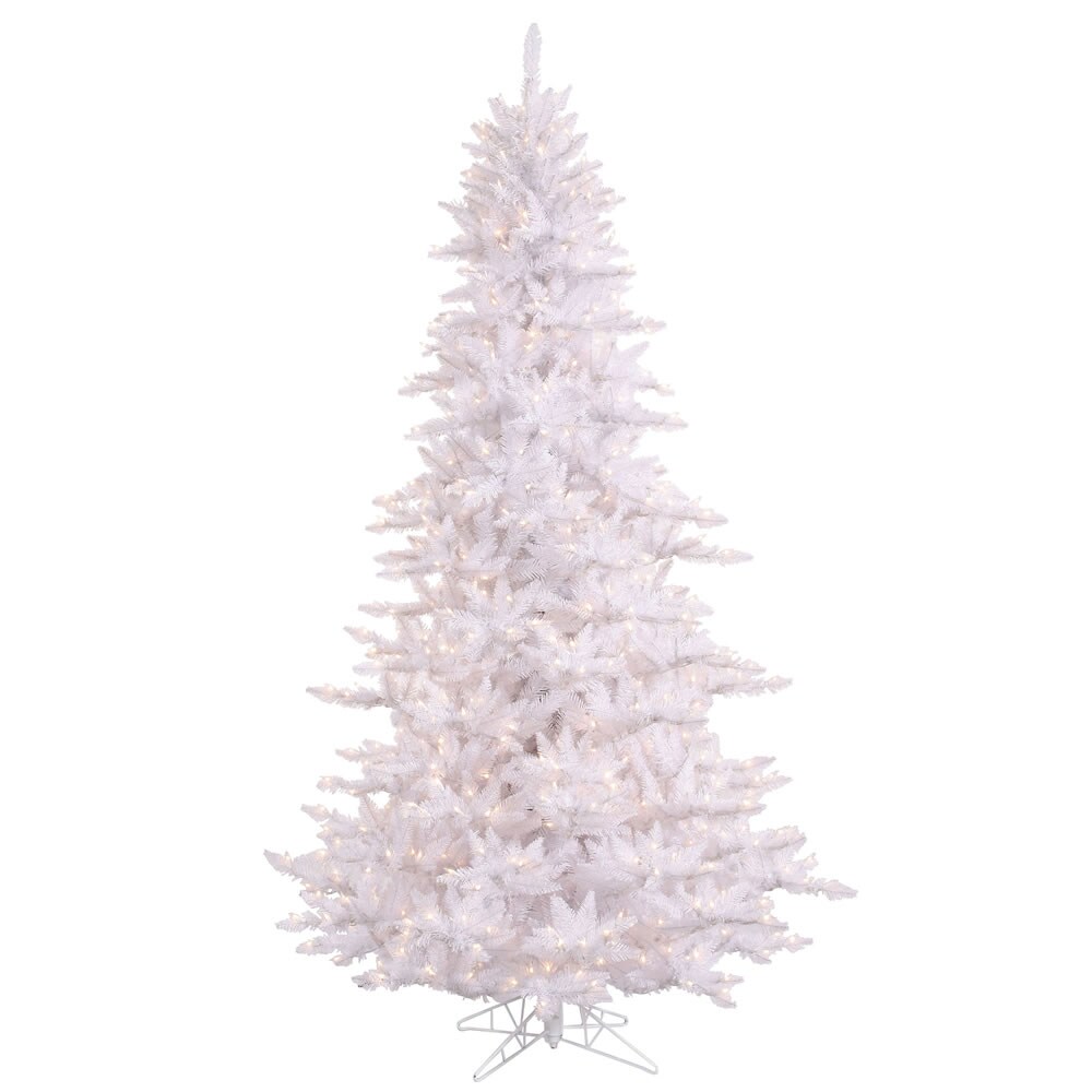 Vickerman 3&#x27; White Fir Slim Artificial Christmas Tree 100 Warm White LED Lights