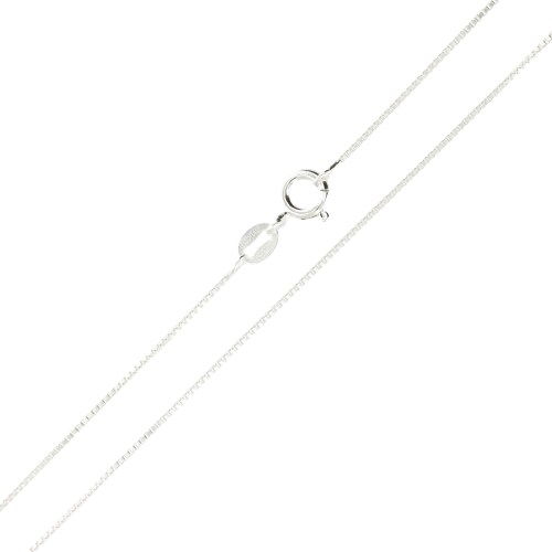 22 Inches Sterling Silver Box Chain Necklace