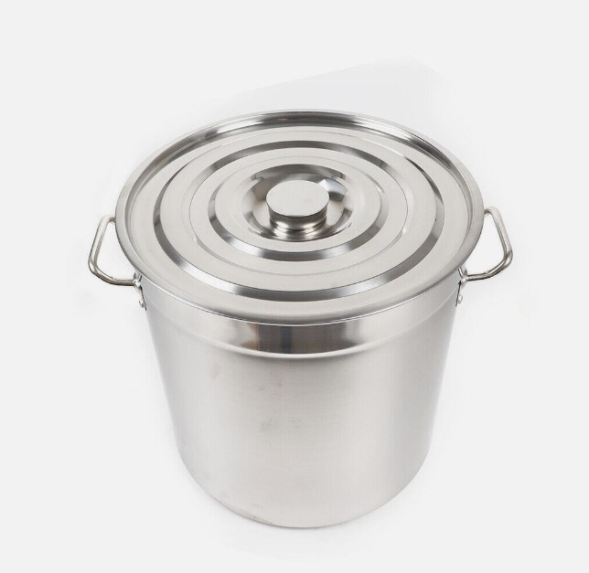 Stock Pot Stainless Steel Large Kitchen Soup Big Cooking Restaurant  35L/9.25Gal