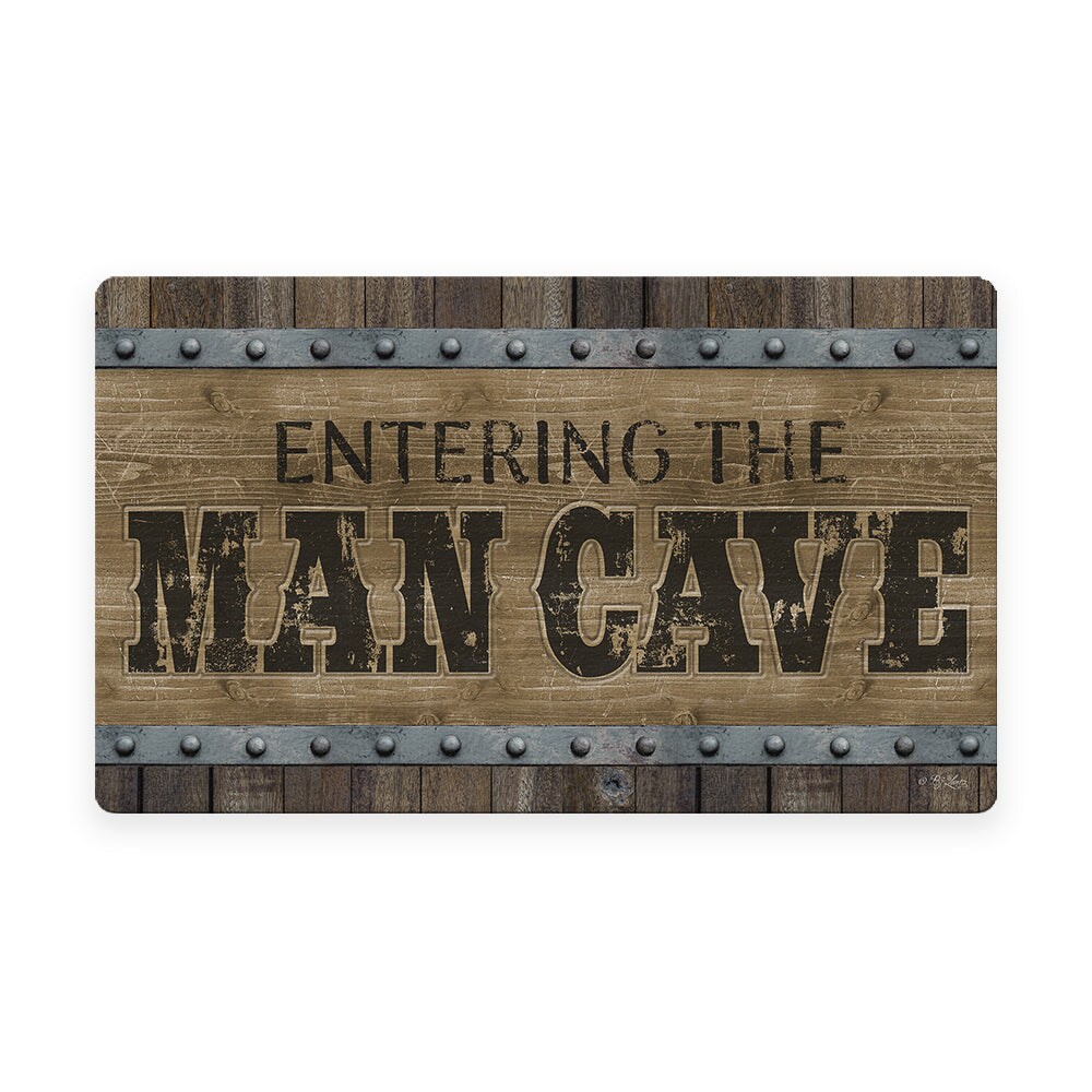 Man Cave Brown Door Mat (18 x 30&#x22;)