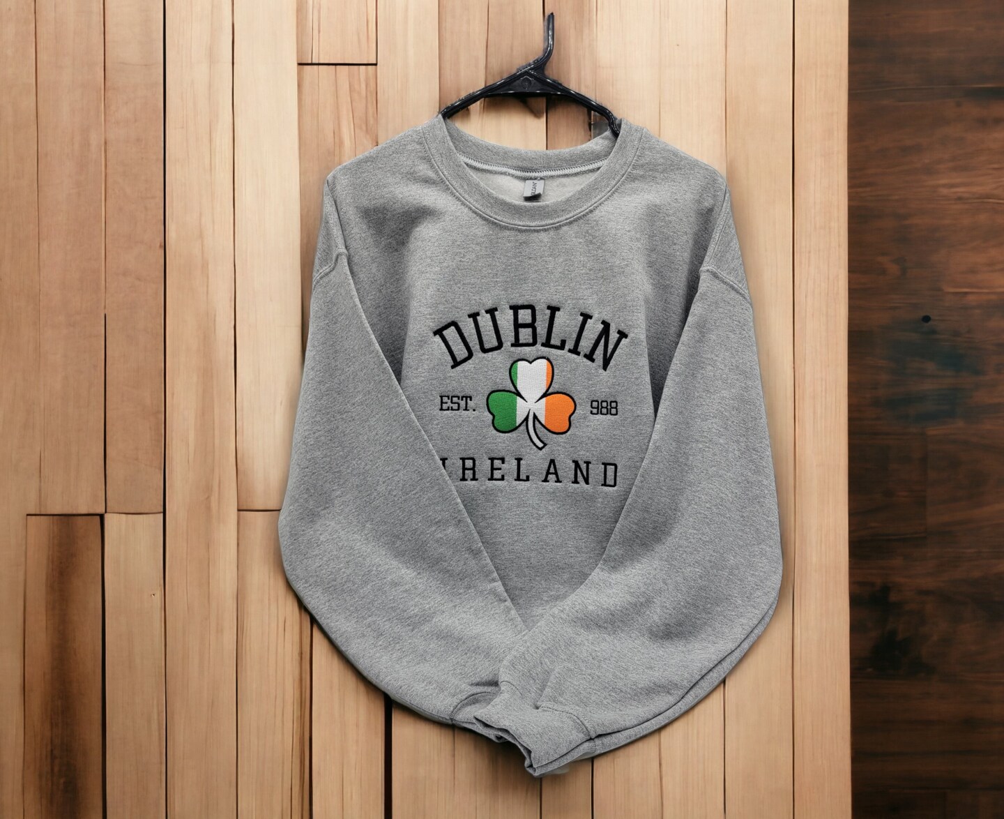 Embroidered Dublin Ireland Sweatshirt,Dublin Ireland Custom Embroidered ...