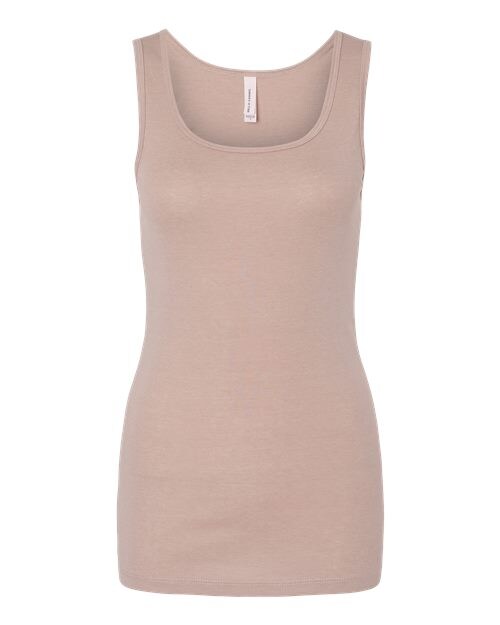 Bella + Canvas Ladies' Micro Ribbed Scoop Tank