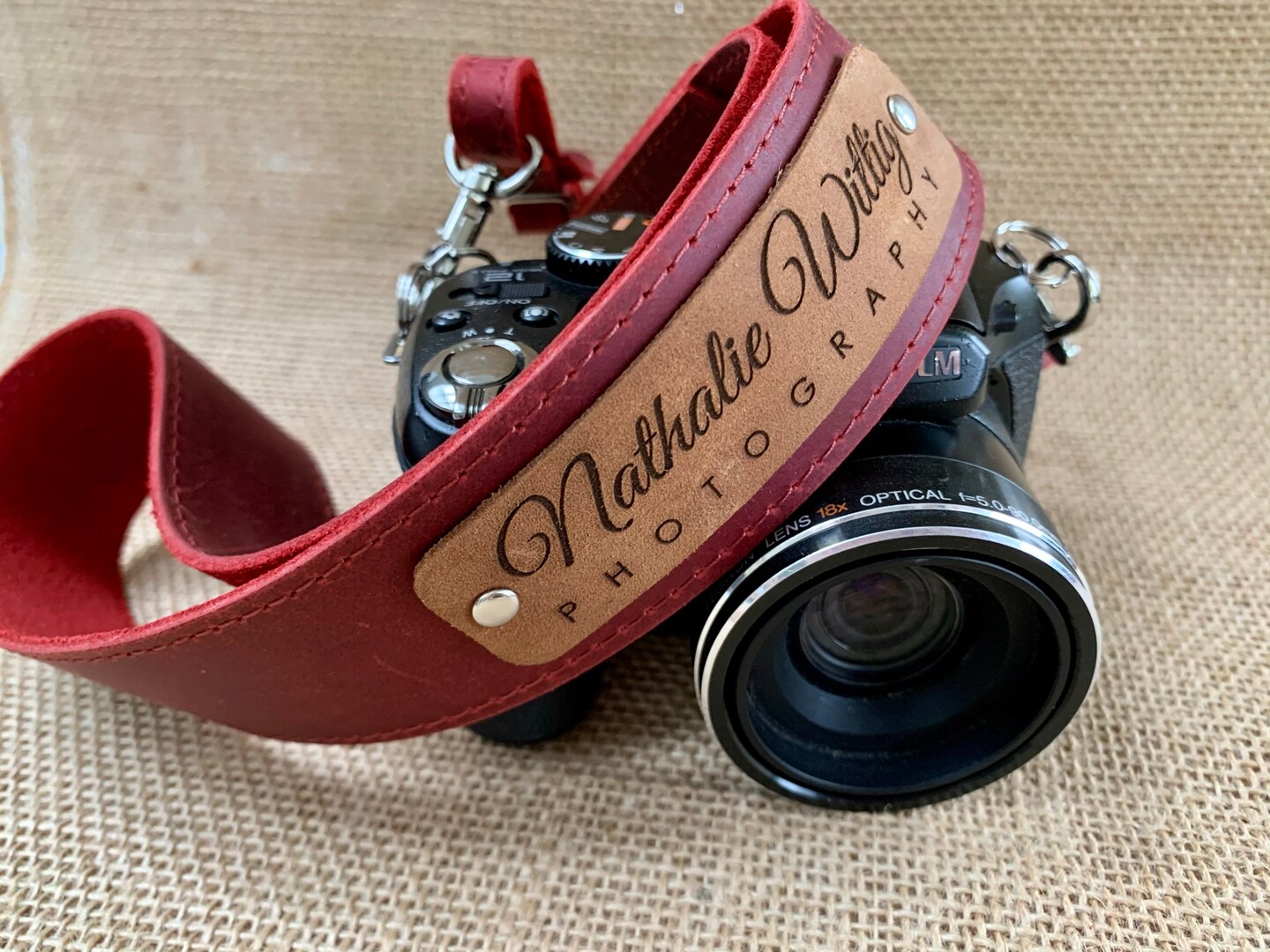 Photographer gift, Leather camera strap, Personalized camera strap, Black newest and brown