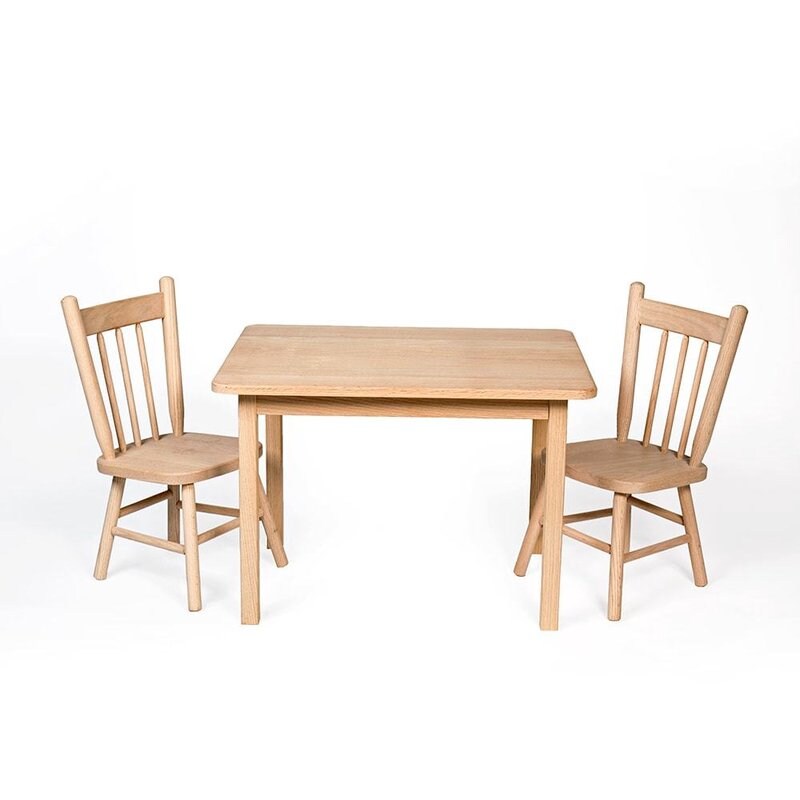 Handcrafted Eli &#x26; Mattie Amish-Made Table and Chair Set for Children