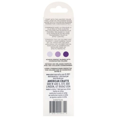 American Crafts - Sketch Markers Collection - Dual Tip - Chisel and Fine Point - VioletLance 3 Pack 34007536