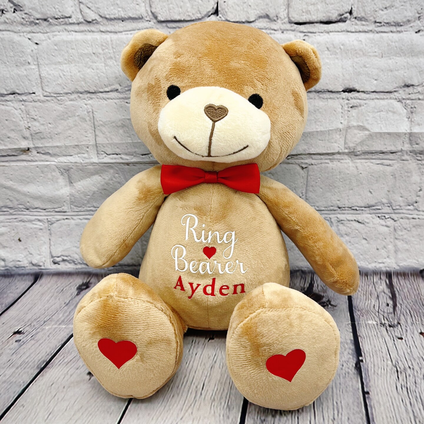 Ring bearer hot sale teddy bear