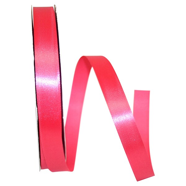 Florist Ribbons --- &#x215D; inch x 100 yards --- Satin / Acetate Supreme Cooler Ribbon -- Watermelon Color