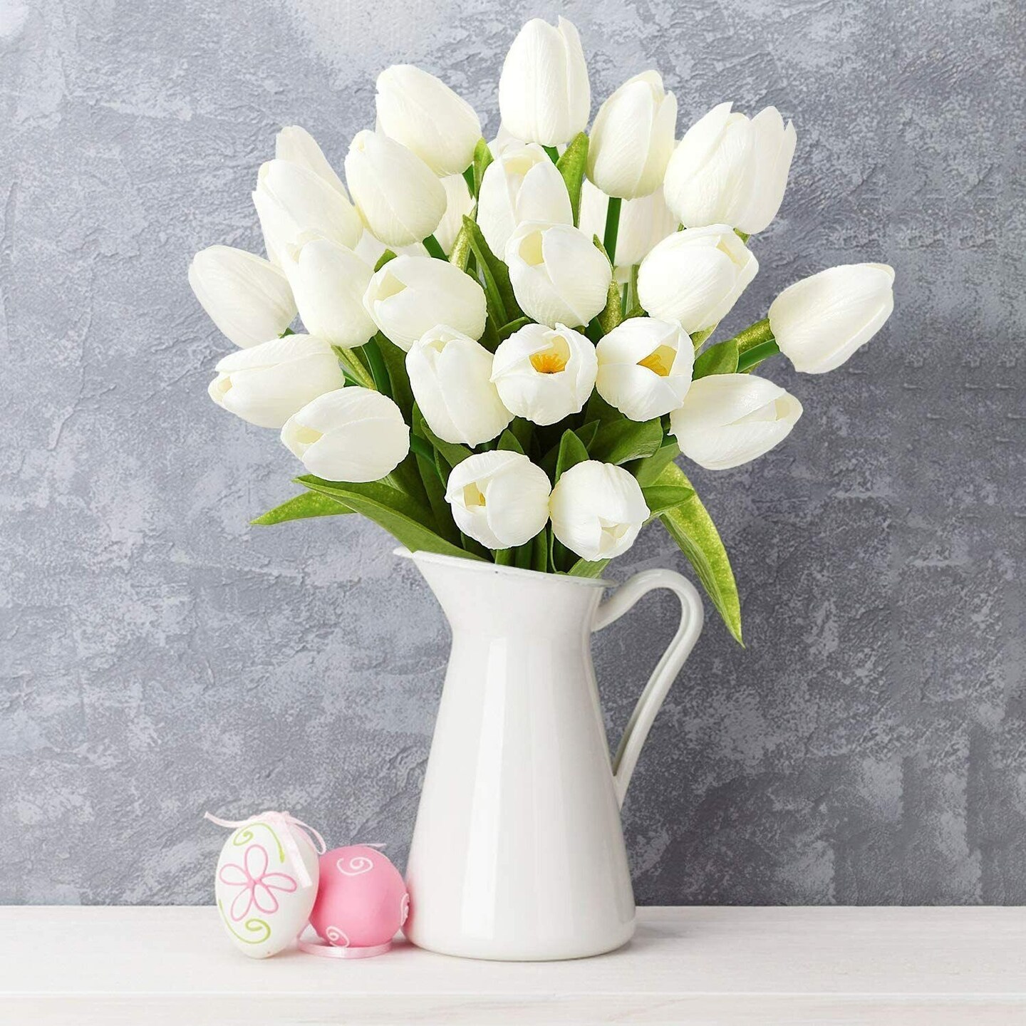 10 Pcs Real Touch Artificial Tulips for Wedding and Home Decor