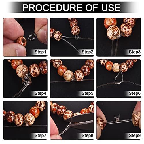 0.5mm Elastic Cord Beading Threads Stretch String Fibre Crafting Cords for Jewelry Making