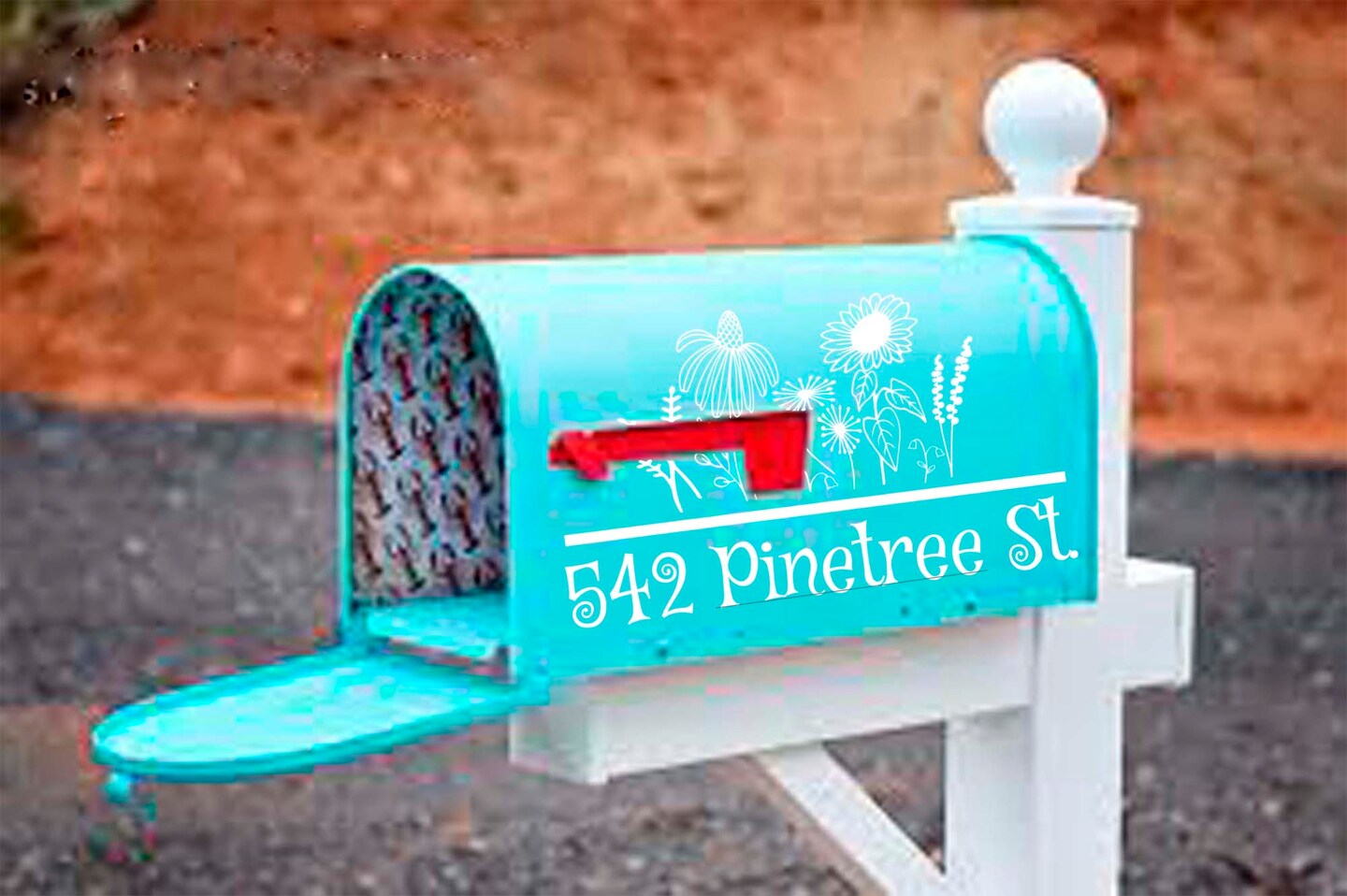 Mailbox Decal Sticker, House Number and Street Name, Personalized Vinyl  Letters