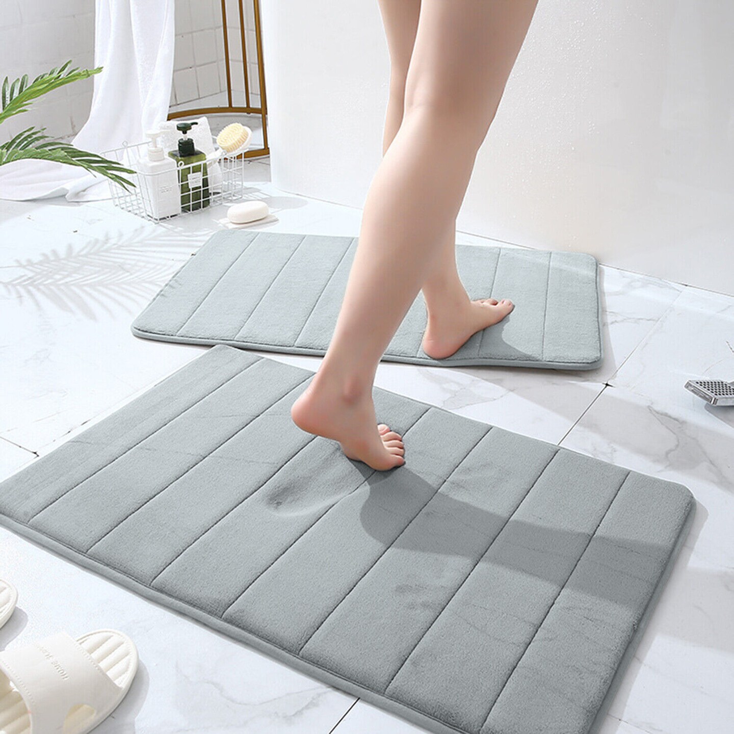 50x80 cm Non-slip Soft Absorbent Bathroom Shower Mat