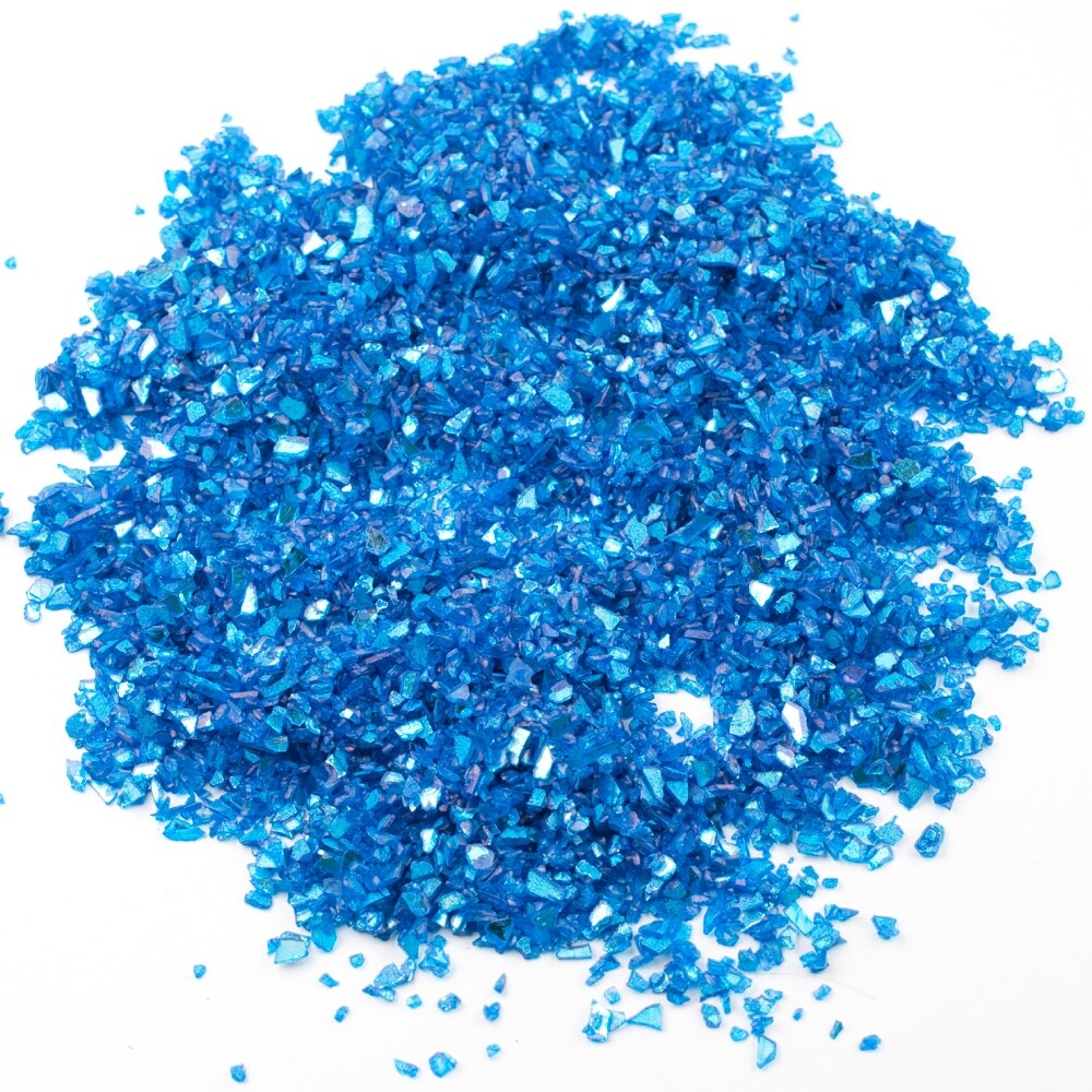 Smurf Blue Reflective Crushed Glass